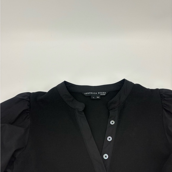 Veronica Beard Coralee Puff Sleeve Top - Picture 4 of 15